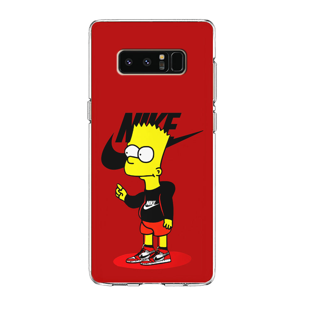 Nike Style Bart Simpson Samsung Galaxy Note 8 Case