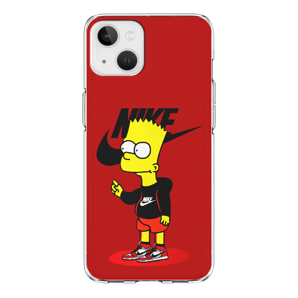 Nike Style Bart Simpson iPhone 13 Mini Case