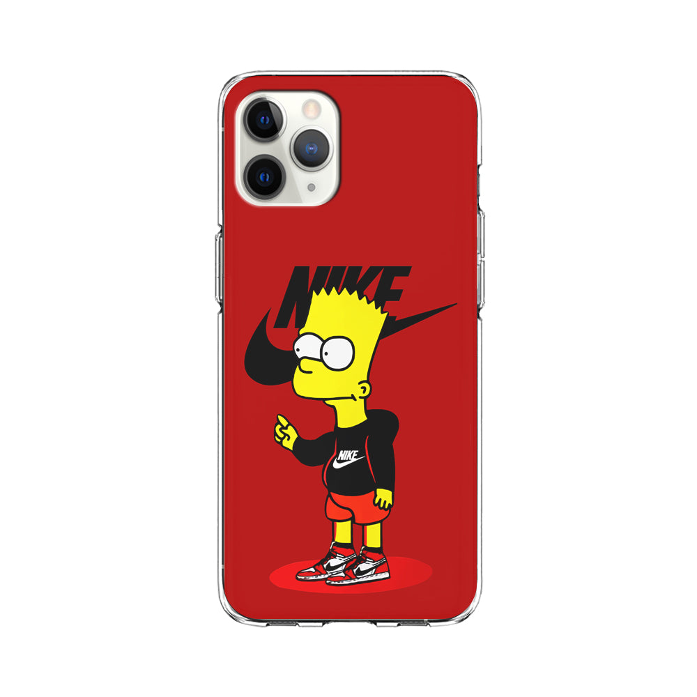 Nike Style Bart Simpson iPhone 11 Pro Max Case