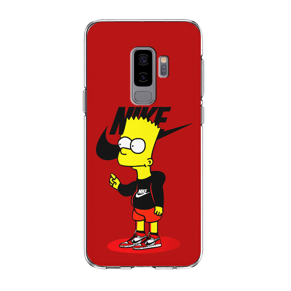 Nike Style Bart Simpson Samsung Galaxy S9 Plus Case