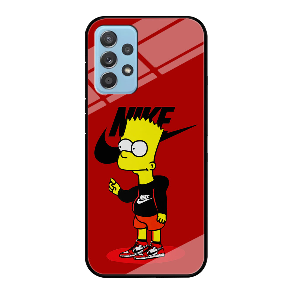 Nike Style Bart Simpson Samsung Galaxy A52 Case