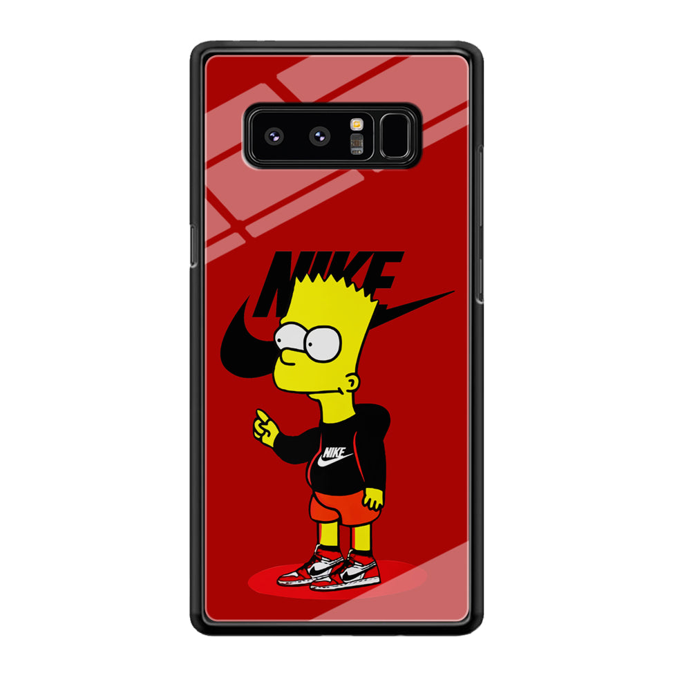 Nike Style Bart Simpson Samsung Galaxy Note 8 Case