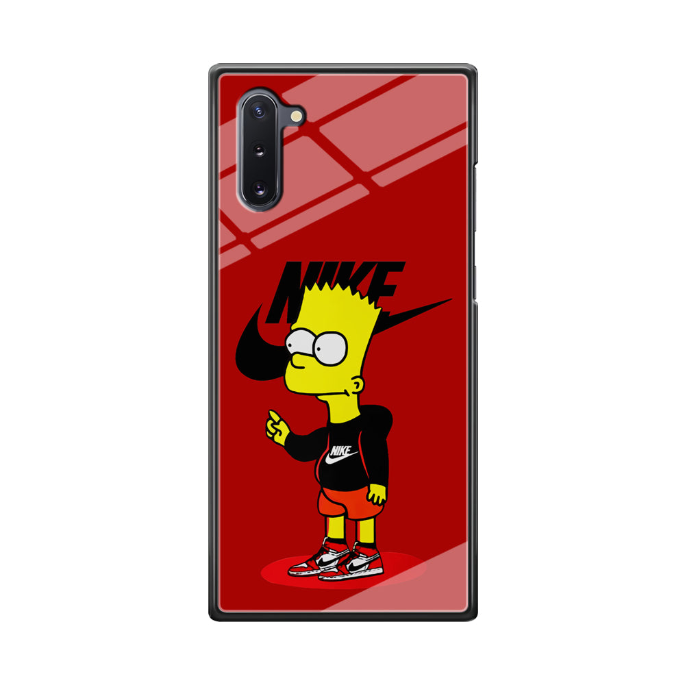 Nike Style Bart Simpson Samsung Galaxy Note 10 Case