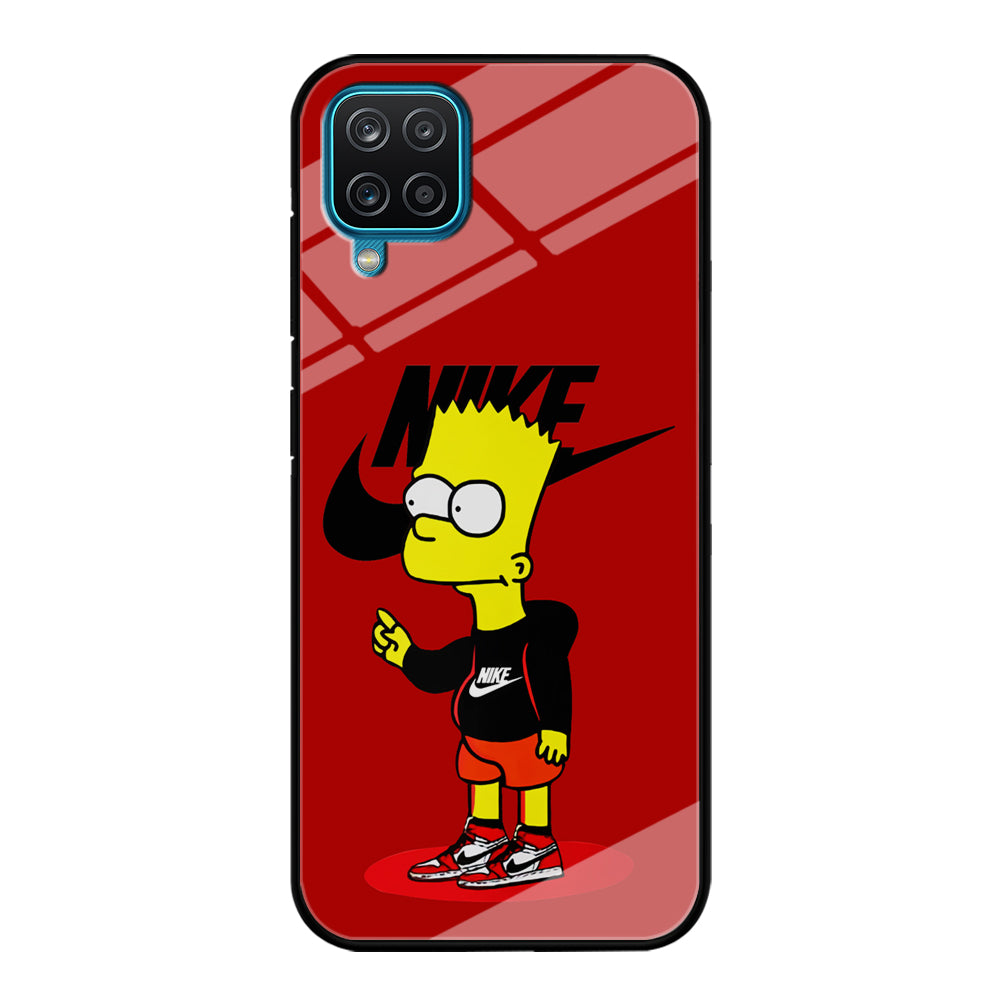 Nike Style Bart Simpson Samsung Galaxy A12 Case