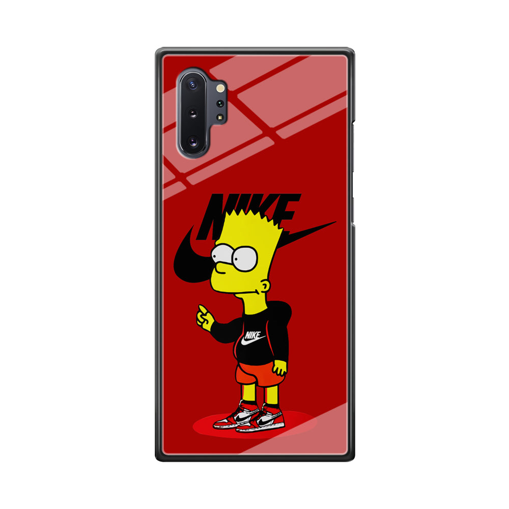 Nike Style Bart Simpson Samsung Galaxy Note 10 Plus Case