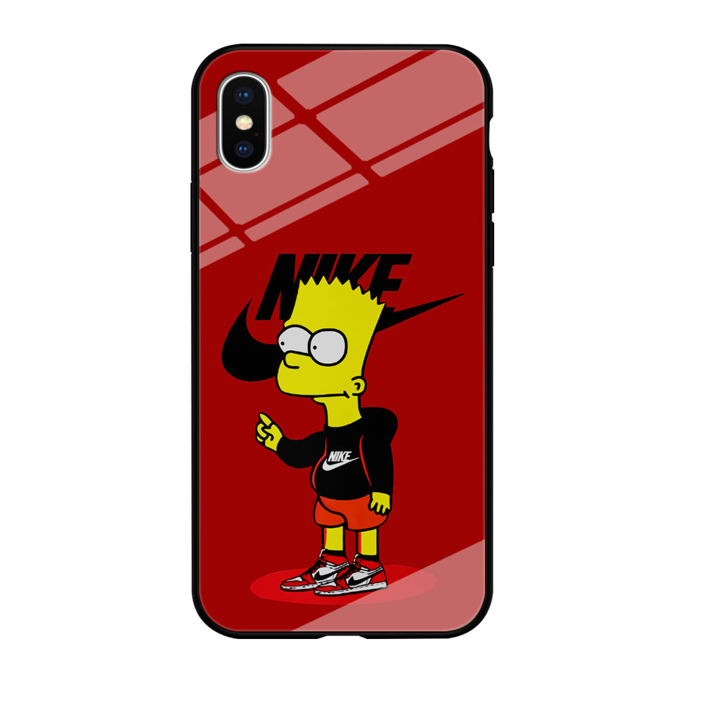 Nike Style Bart Simpson iPhone X Case