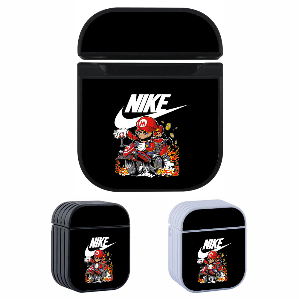 Nike Swoosh Mario Kart Racer Apple AirPods Case-AirPod Case-Altracase