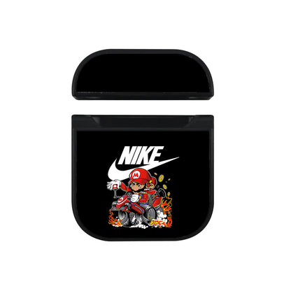 Nike Swoosh Mario Kart Racer Apple AirPods Case-AirPod Case-Black-Altracase