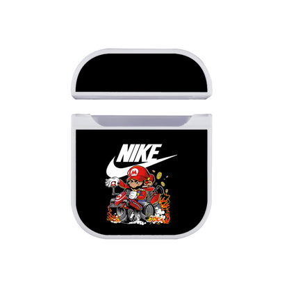 Nike Swoosh Mario Kart Racer Apple AirPods Case-AirPod Case-White-Altracase
