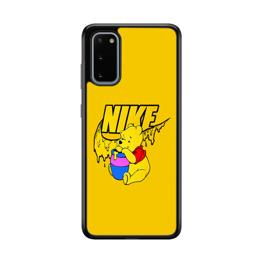 Nike Winnie The Pooh Samsung Galaxy S20 Case-Mobile Phone Case-Rubber Black (2D Case)-Altracase