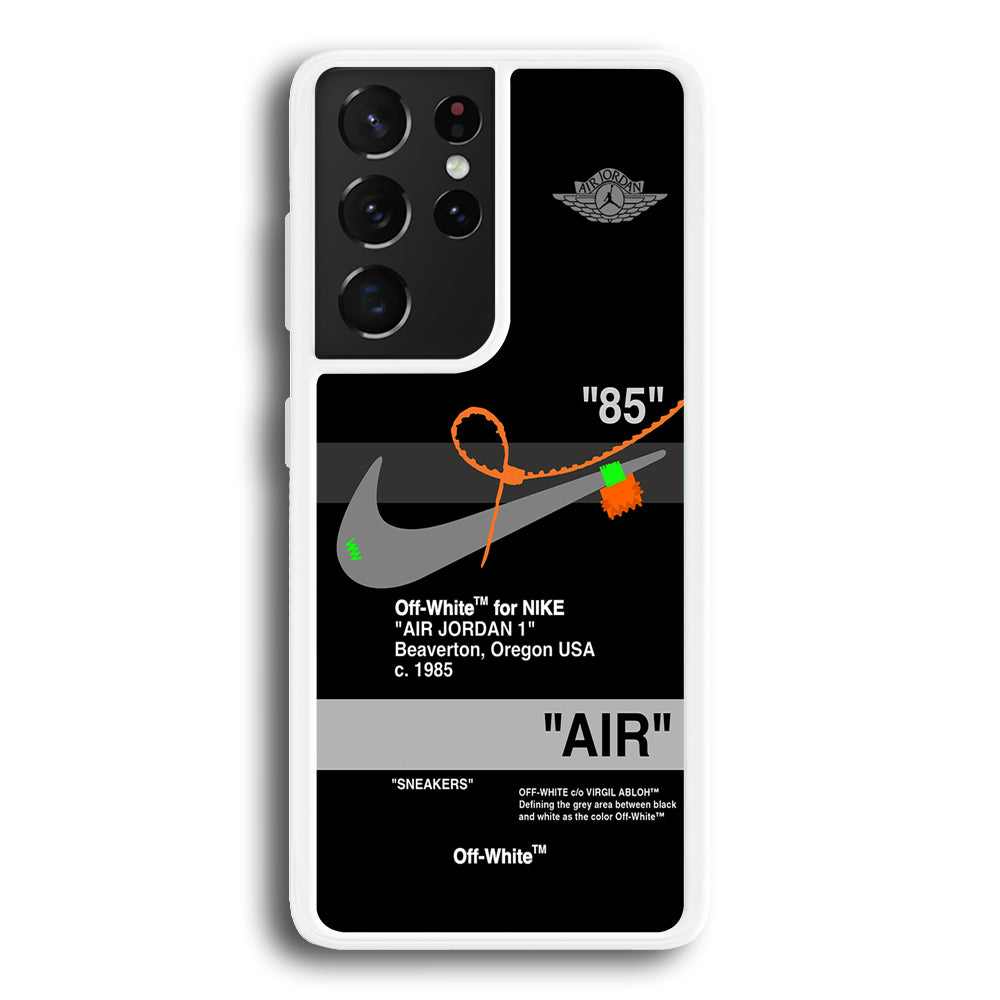 Nike X Air Jordan Black Samsung Galaxy S22 Ultra Case