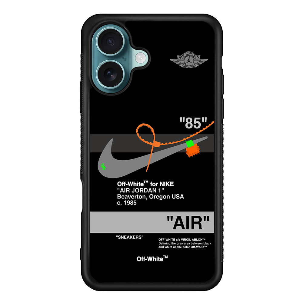 Nike X Air Jordan Black iPhone 16 Plus Case - Altracase