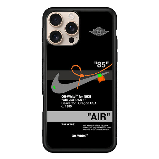 Nike X Air Jordan Black iPhone 16 Pro Case - Altracase