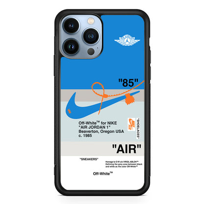 Nike X Air Jordan Blue iPhone 15 Pro Case