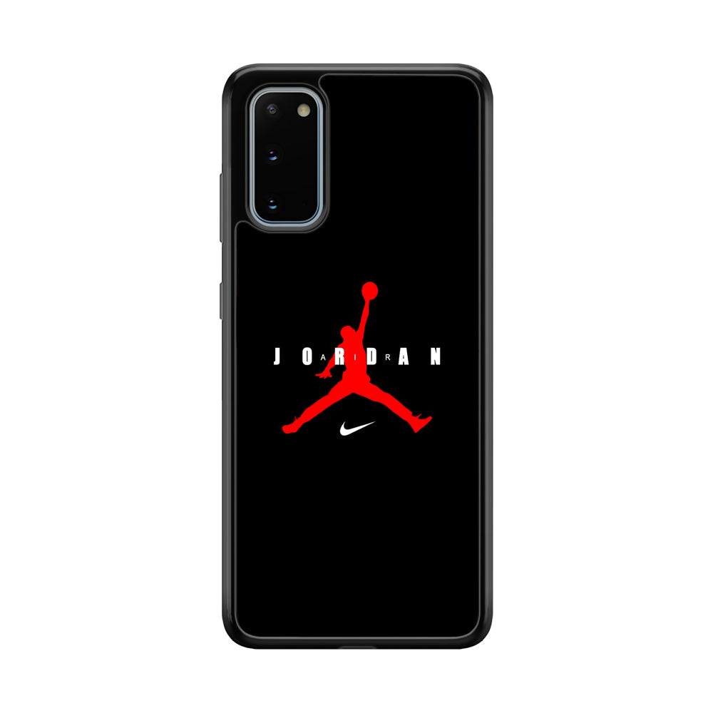 Nike X Air Jordan Logo Samsung Galaxy S20 Case-Mobile Phone Case-Rubber Black (2D Case)-Altracase