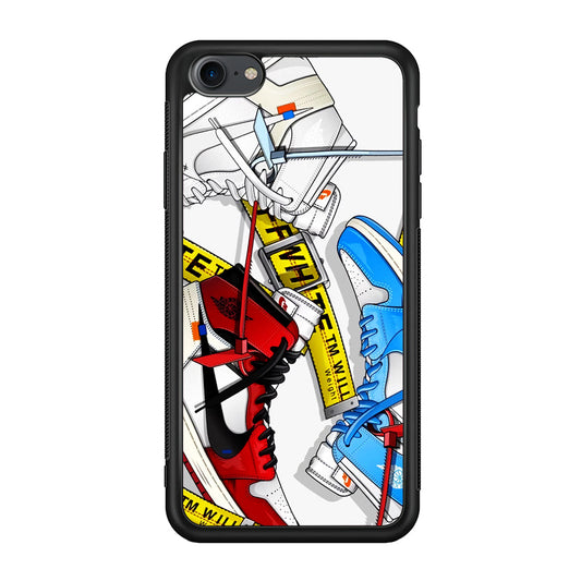 Nike X Air Jordan Shoes Collage iPhone SE 2020 Case - Altracase