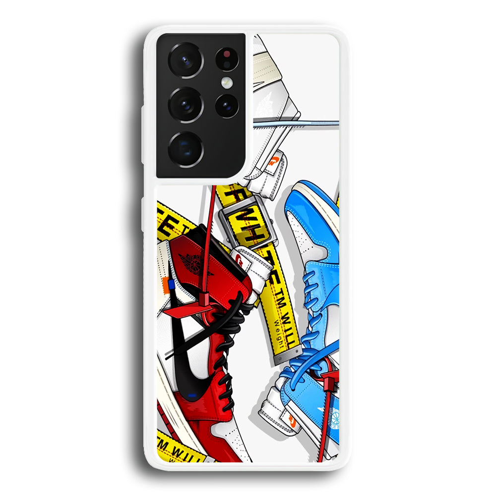 Nike X Air Jordan Shoes Collage Samsung Galaxy S24 Ultra Case