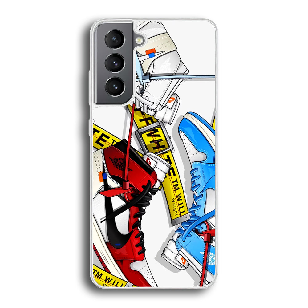 Nike X Air Jordan Shoes Collage Samsung Galaxy S22 Case