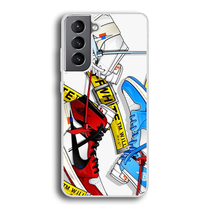 Nike X Air Jordan Shoes Collage Samsung Galaxy S22 Case