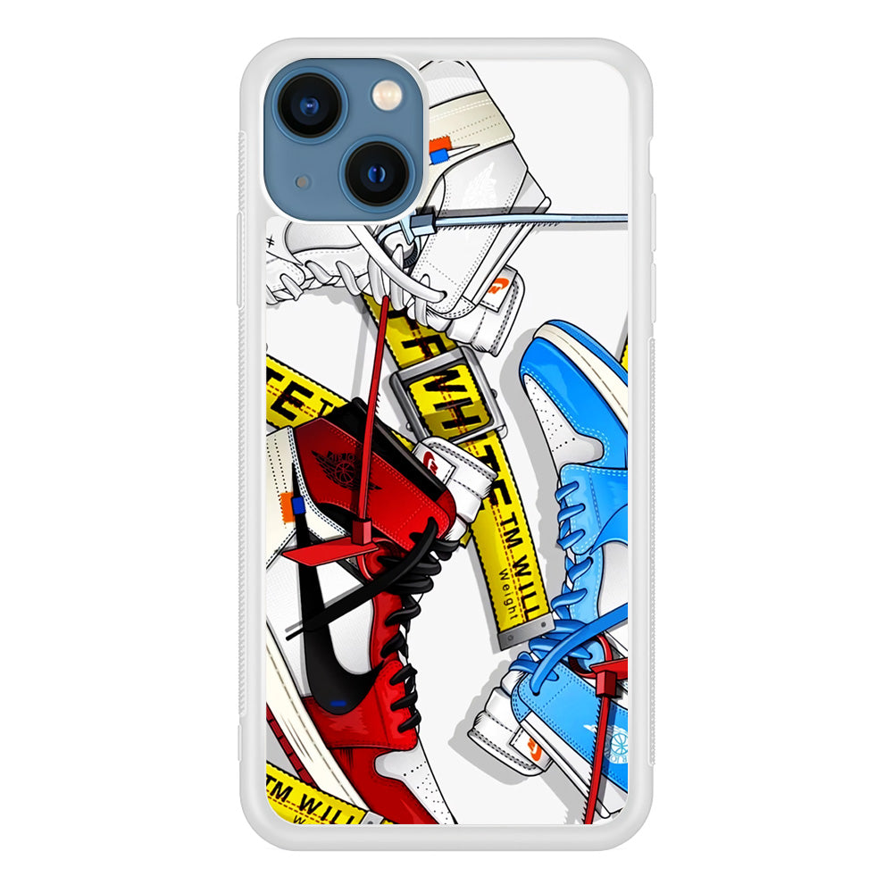 Nike X Air Jordan Shoes Collage iPhone 15 Case