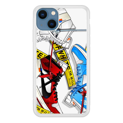 Nike X Air Jordan Shoes Collage iPhone 15 Case