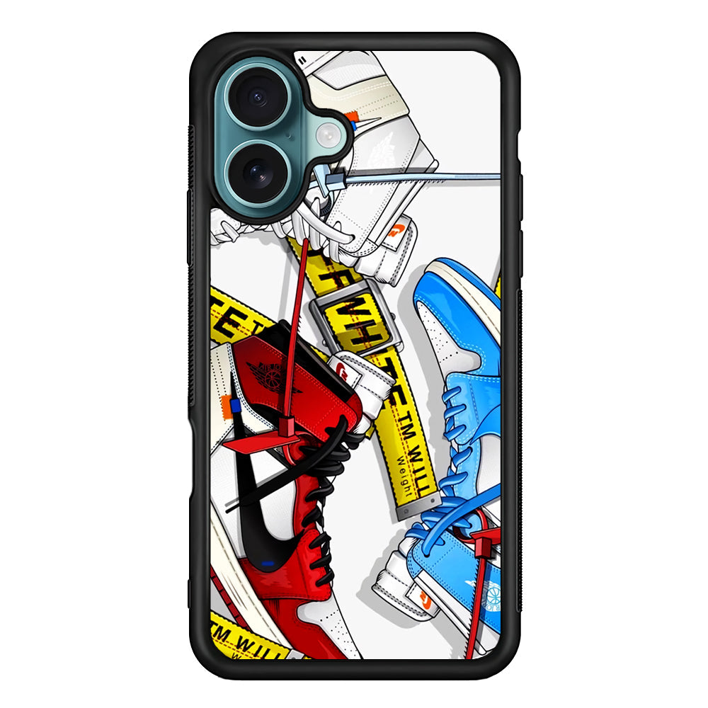 Nike X Air Jordan Shoes Collage iPhone 16 Plus Case - Altracase