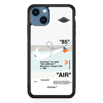 Nike X Air Jordan White iPhone 15 Plus Case