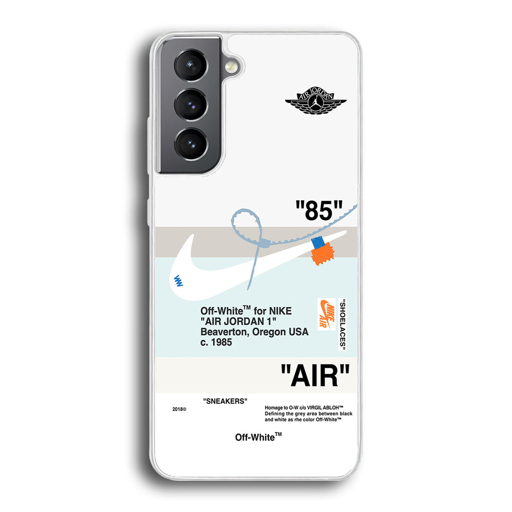 Nike X Air Jordan White Samsung Galaxy S23 Case