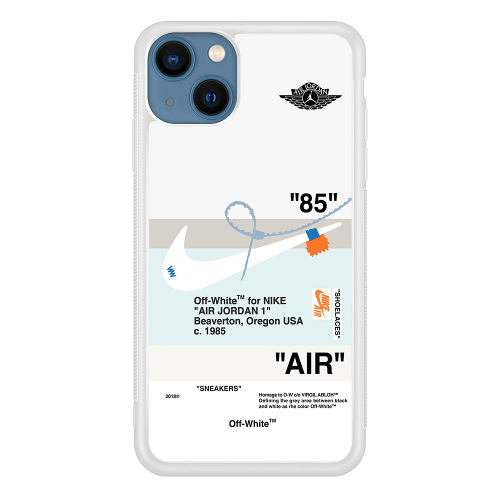 Nike X Air Jordan White iPhone 15 Case