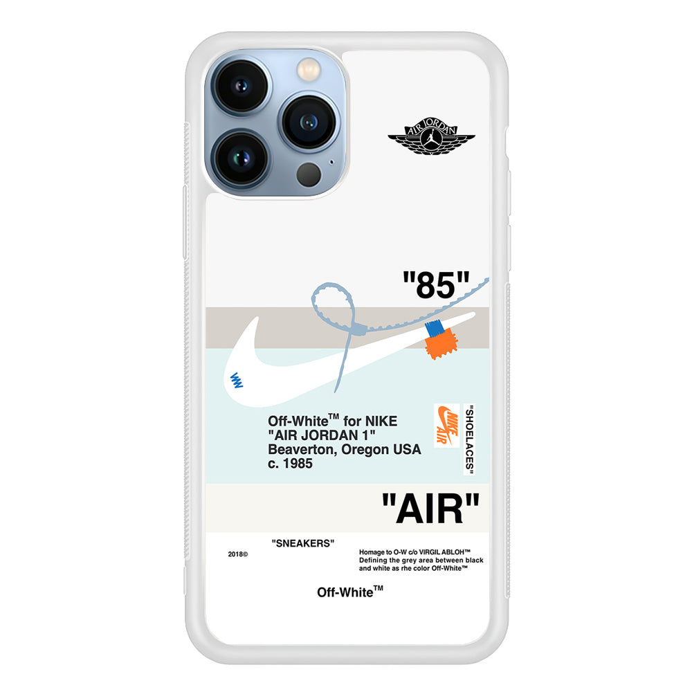 Nike X Air Jordan White iPhone 15 Pro Max Case