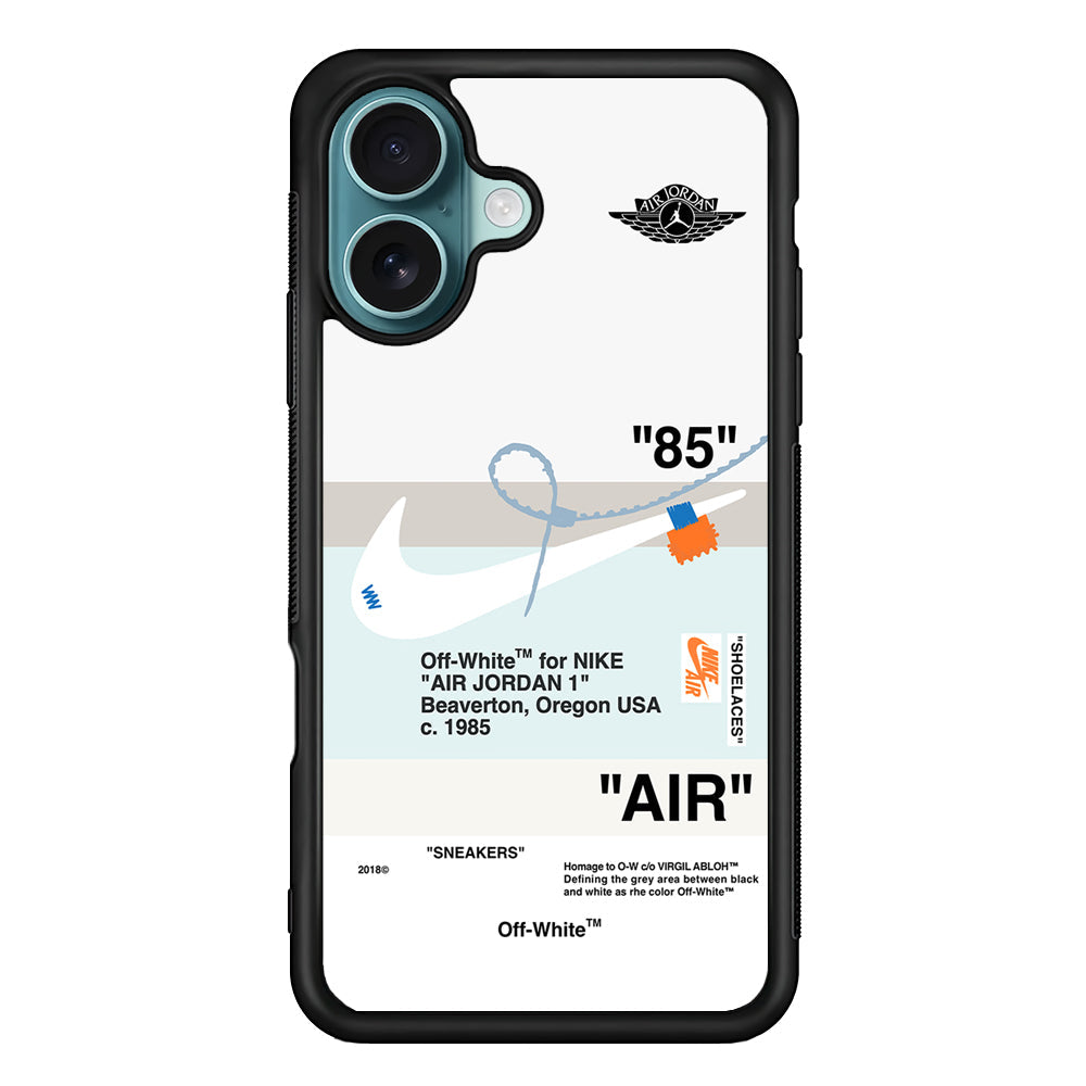 Nike X Air Jordan White iPhone 16 Plus Case - Altracase