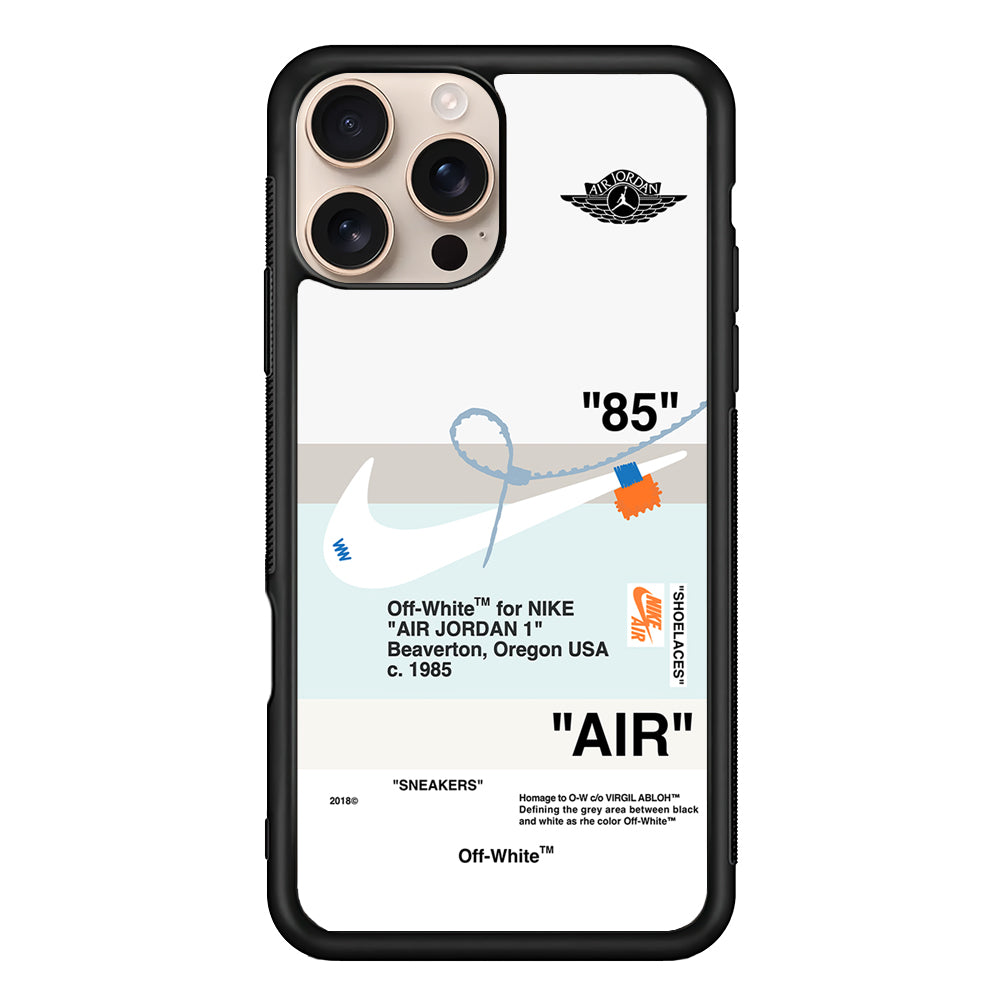 Nike X Air Jordan White iPhone 16 Pro Case - Altracase