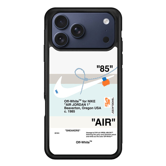Nike X Air Jordan White iPhone 17 Pro Case - Altracase