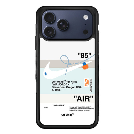 Nike X Air Jordan White iPhone 17 Pro Max Case - Altracase