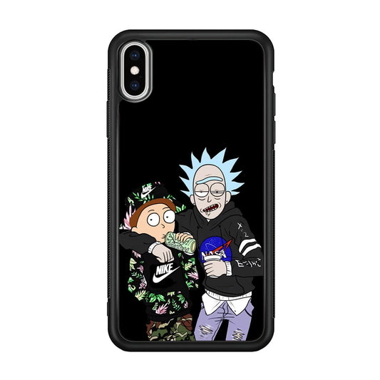 Nike X Nasa Rick and Morty iPhone Xs Max Case-Mobile Phone Case-Altracase