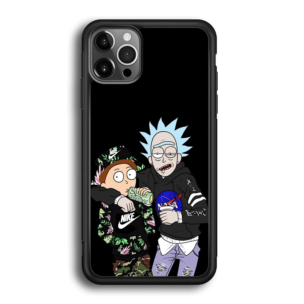 Nike X Nasa Rick and Morty iPhone 12 Pro Max Case