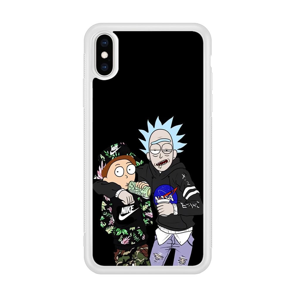 Nike X Nasa Rick and Morty iPhone Xs Case