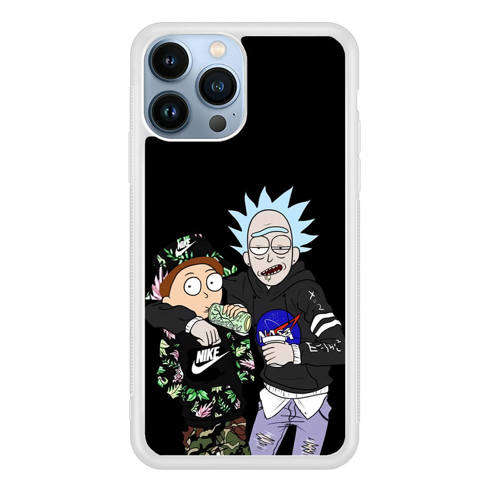 Nike X Nasa Rick and Morty iPhone 13 Pro Max Case