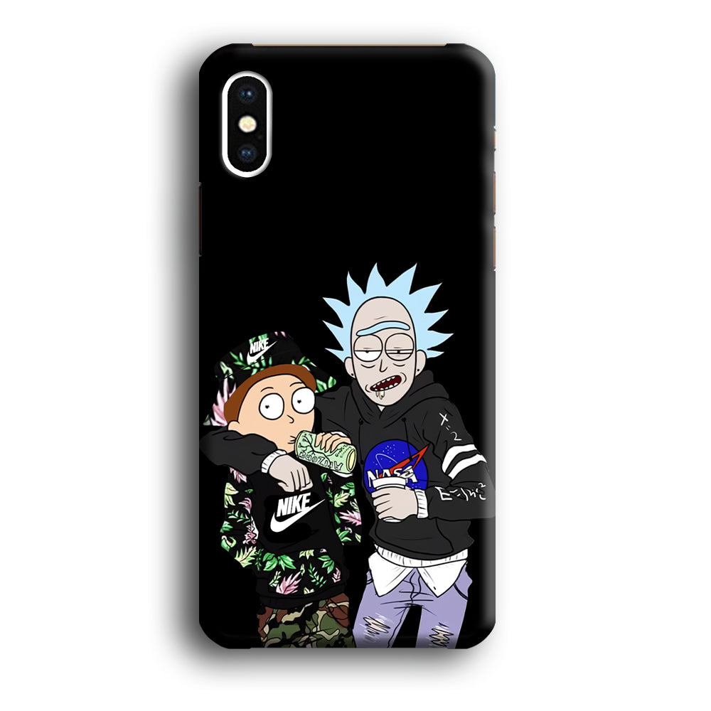 Nike X Nasa Rick and Morty iPhone Xs Case