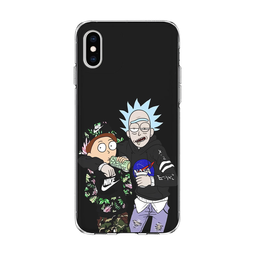 Nike X Nasa Rick and Morty iPhone Xs Case