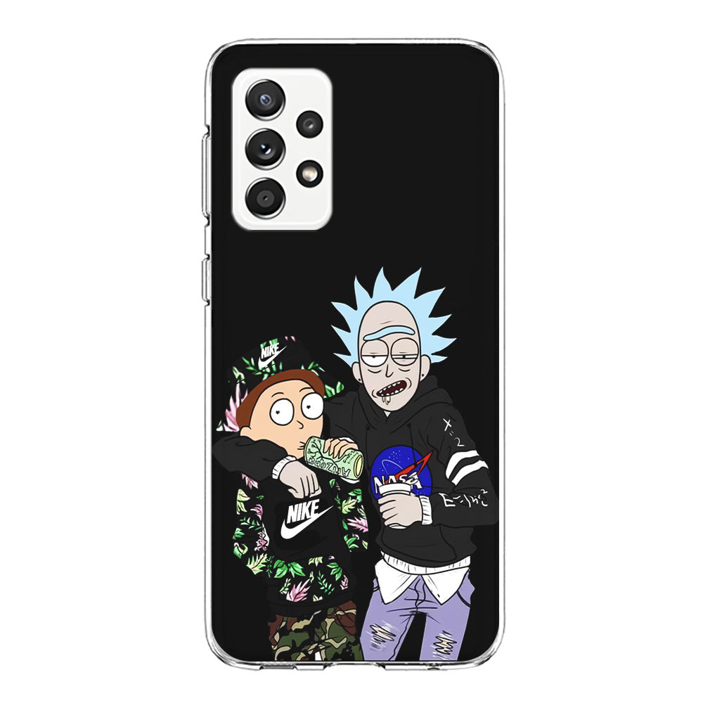 Nike X Nasa Rick and Morty Samsung Galaxy A72 Case