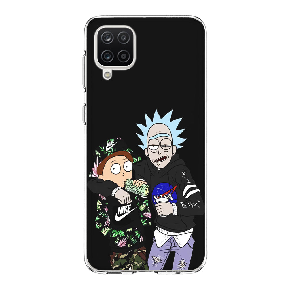 Nike X Nasa Rick and Morty Samsung Galaxy A12 Case