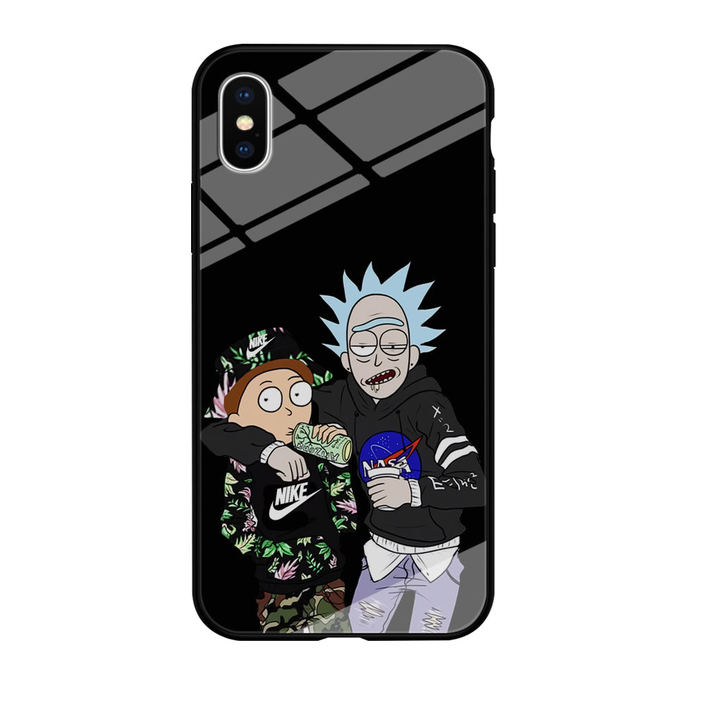 Nike X Nasa Rick and Morty iPhone Xs Case