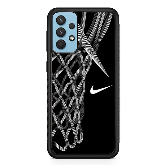 Nike Ring Basketball Samsung Galaxy A32 Case-Mobile Phone Case-Rubber Black (2D Case)-Altracase
