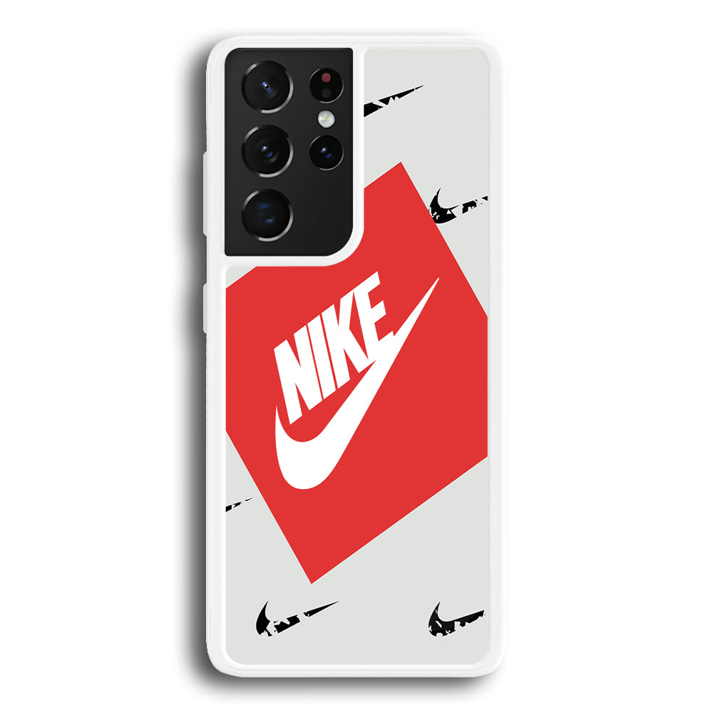 Nike in Red Box Samsung Galaxy S22 Ultra Case