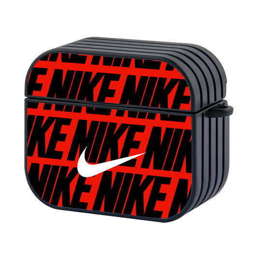 Nike in Red Pattern Apple Airpods 3 Case - AirPod Case - Altracase
