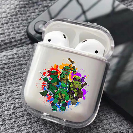 Ninja Turtles Mini Hard Plastic Protective Clear Case Cover For Apple Airpods-AirPod Case-Altracase