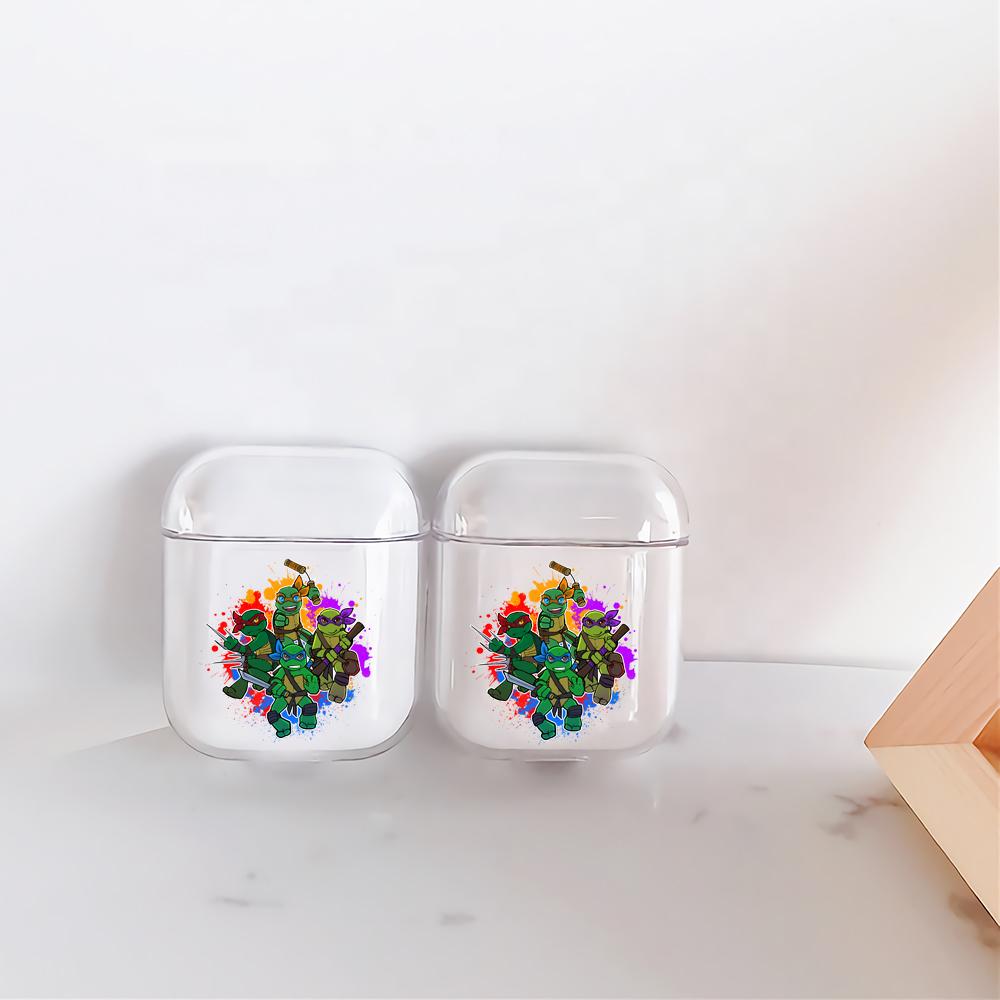 Ninja Turtles Mini Hard Plastic Protective Clear Case Cover For Apple Airpods-AirPod Case-Altracase