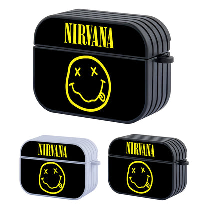 Nirvana Logo Smiley Hard Plastic Case Cover For Apple Airpods Pro