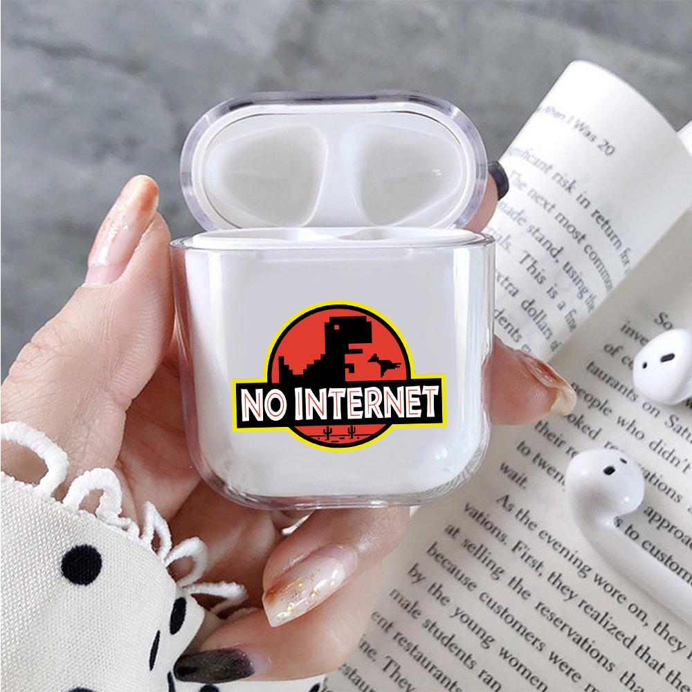 No Internet Hard Plastic Protective Clear Case Cover For Apple Airpods-AirPod Case-Altracase